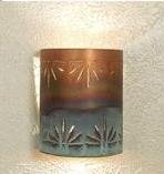 Cheap Solid Copper Wall Sconce – Sunburst – 12.75″- Use Indoors or Outdoors
