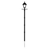 Gama Sonic Baytown Solar Lamp Post and Single Lamp LED Light Fixture, EZ Anchor Base, 83-Inch Height, Black Finish #GS-106S-G by Gamasonic