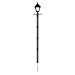 Gama Sonic Baytown Solar Lamp Post and Single Lamp LED Light Fixture, EZ Anchor Base, 83-Inch Height, Black Finish #GS-106S-G by Gamasonic