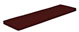 A & L Furniture Sundown Agora 5′ Cushion for Bench Or Porch Swing, 55″ L 17″ W 2″ T, Burgundy For Sale