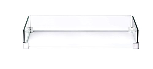 Napoleon Glass Wind Screen for GPFTR3656 & KENS1 Fire Tables, 35.75 x 14.25-Inch