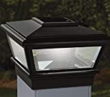 Cheap 4×4 Deckorators VersaCap Solar Post Cap Light – Black (Deckorators 141770)
