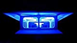 4-Pack White 4 x 4 Fence Post Cap Solar Lights With BLUE LEDs For Sale