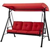 Mainstay Belden Park 3-Person Hammock Swing Color: Red Rust-Resistant Durable Review
