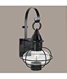 Norwell Lighting 1609-BL-CL New Vidalia Onion – One Light Outdoor Large Wall Mount, Glass Options: Clear Glass, Choose Finish: BL: Black Norwell Lighting 1609-BL-CL New Vidalia Onion – One Light Outdoor Large Wall Mount, Glass Options: Clear Glass, Choose Finish: BL: Black
