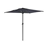 CorLiving PPU-300-U Square Patio Umbrella, Black CorLiving PPU-300-U Square Patio Umbrella, Black