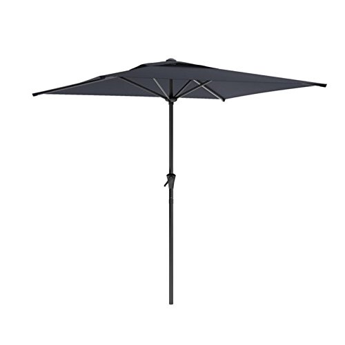 CorLiving PPU-300-U Square Patio Umbrella, Black