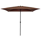 Best Choice Products 8x11FT Rectangular Patio Umbrella w/Crank, 210g Polyester (Brown) Best Choice Products 8x11FT Rectangular Patio Umbrella w/Crank, 210g Polyester (Brown)