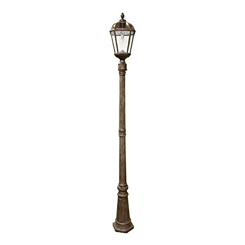 Gama Sonic GS-98B-S Royal Bulb Solar Lamp Post, Large, Weathered Bronze Review
