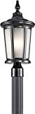 Kichler 49657BK One Light Outdoor Post Mount For Sale