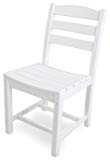 POLYWOOD TD100WH La Casa Café Dining Side Chair, White