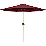 Bond Mfg 65497X Aluminum Umbrella 9 ft. x 9 ft. Burgundy Review