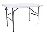 Cheap TMS Folding Table Portable 4ft Plastic Indoor Outdoor Picnic Party Dining Camp Table White