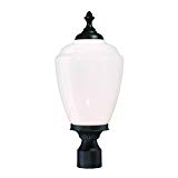 Acclaim 5367BK/WH Acorn Collection 1-Light Post Mount Outdoor Light Fixture, Matte Black Acclaim 5367BK/WH Acorn Collection 1-Light Post Mount Outdoor Light Fixture, Matte Black
