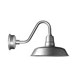 Cocoweb 12 Inch Barn Light in Galvanized Silver Cocoweb 12 Inch Barn Light in Galvanized Silver