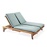 Cheap TeakStation Outdoor Sunbrella Fabric Custom Made Cushions for Giva Double Chaise Lounger – Cushions Only #TSCHGV2CS