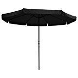 Yescom 10 ft Aluminum Outdoor Patio Umbrella w/Valance Crank Tilt for Deck Market Yard Beach Pool Cafe Black For Sale Yescom 10 ft Aluminum Outdoor Patio Umbrella w/Valance Crank Tilt for Deck Market Yard Beach Pool Cafe Black For Sale