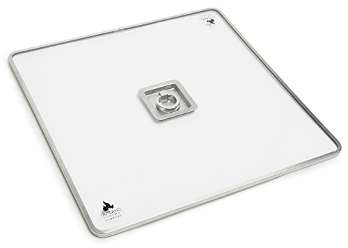 Outland Fire Table Tempered Glass Lid Insert for 36-Inch Square Outland Series 410 Fire Tables, Square 17-Inch