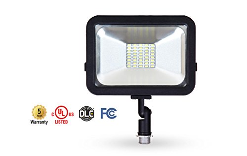 Cheap ASD 20W LED Flood Light with Knuckle Mount Super Slim Compact SMD Outdoor Led Light Landscape Security Waterproof UL Listed DLC Certified 5000K (Daylight)