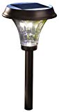 Moonrays 91754 Richmond Solar LED Metal Path Light, Rubbed Bronze (Pack of 2)