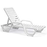 Cheap InTheSwim Bahia Contract-Grade Resin Chaise Lounge, White Color Cheap InTheSwim Bahia Contract-Grade Resin Chaise Lounge, White Color