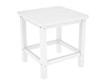 POLYWOOD SH18WH Seashell 18″ Side Table, White
