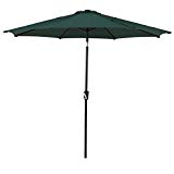 Grand patio 9FT, 8 Ribs Aluminum Patio Umbrella with Auto Crank and Push Button Tilt, UV Protective Beach Umbrella, Powder Coated Outdoor Umbrella, Green For Sale