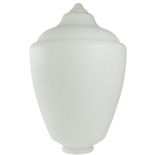 WHITE ACORN LIGHT GLOBE FIXTURE 4 inch OUTDOOR POST POLE LIGHTING REPLACEMENT NECK Review