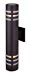 Canarm Tay 2 Light Outdoor Light with Clear and Frosted Glass - Oil Rubbed Bronze - Easy Connect Included