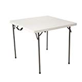 Lifetime 80273 Fold in Half Square Table, 34 Inch, White Lifetime 80273 Fold in Half Square Table, 34 Inch, White