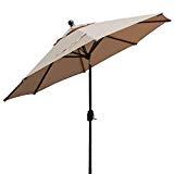 EliteShade Sunbrella 9Ft Market Umbrella Patio Outdoor Table Umbrella with Ventilation,Bonus Weatherproof Cover (Sunbrella Heather Beige) EliteShade Sunbrella 9Ft Market Umbrella Patio Outdoor Table Umbrella with Ventilation,Bonus Weatherproof Cover (Sunbrella Heather Beige)