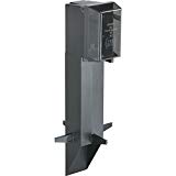 GPD19B-1 Gard-N-Post Low-Profile Outdoor Landscape Lighting Post Enclosure with Outlet Cover, 19.5-Inch, Black, 1-Pack