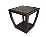 Lawley Style 20.5″ x 20.5″ Square Outdoor Patio Side Table For Sale