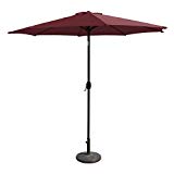 EmpireCovers PATUA2200U 8 Foot High Aluminum Patio Umbrella with 9 Foot Diameter – (Polyester Canopy, Burgundy) Review