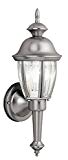 Vaxcel OW3112BN Capital 6-Inch Outdoor Wall Light, Brushed Nickel For Sale
