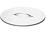 Fire Pit Cover/Lid Medium Steel 24.8” (Stainless Steel)
