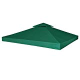 vidaXL Gazebo Canopy Top 10'x10' Green Replacement Cover 2 Tier Outdoor Garden vidaXL Gazebo Canopy Top 10'x10' Green Replacement Cover 2 Tier Outdoor Garden