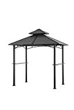 Cheap Sunjoy 8.1′ x 5.2′ Bellevue Hardtop Grill Gazebo, Black