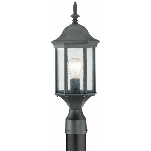 Cheap Thomas Lighting SL90507 Hawthorne Outdoor Post Lantern, Black