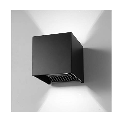 LED Exterior Wall Lamp,4.7″ Adjustable Outdoor Porch Wall Mounted Lighting Fixtures,12W Cool Light 6000K 丨Aluminum Waterproof IP65 (Black) Review