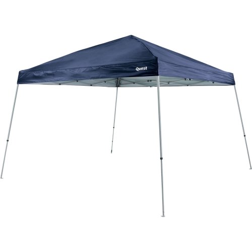 Quest 10 Ft. X 10 Ft. Slant Leg Instant Ez up Pop up Recreational Tent Canopy (Navy Blue) For Sale