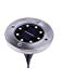 Solar Underground Light,FTXJ 8LED Power Buried Light Under Ground Lamp Waterproof Outdoor Path Way Garden Decking (Warm White)