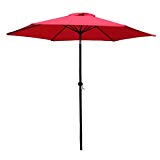 FDW Patio Umbrella 9′ Aluminum Outdoor Patio Market Umbrella Tilt W/Crank For Sale