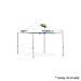 Vispronet - 10ft x 10ft Commercial Aluminum Tent Frame - 10x10 Pop Up Canopy Frame (Frame Only, Canopy not Included)