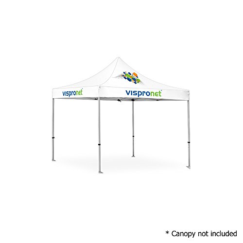Vispronet - 10ft x 10ft Commercial Aluminum Tent Frame - 10x10 Pop Up Canopy Frame (Frame Only, Canopy not Included)