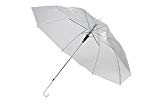 Kurop 4 pack Clear Transparent Rain Umbrella Parasol (White 4 pack)