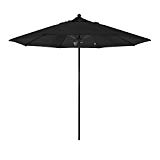 California Umbrella 9' Round 100% Fiberglass Frame Market Umbrella, Push Lift, Black Pole, Sunbrella Black Fabric California Umbrella 9' Round 100% Fiberglass Frame Market Umbrella, Push Lift, Black Pole, Sunbrella Black Fabric