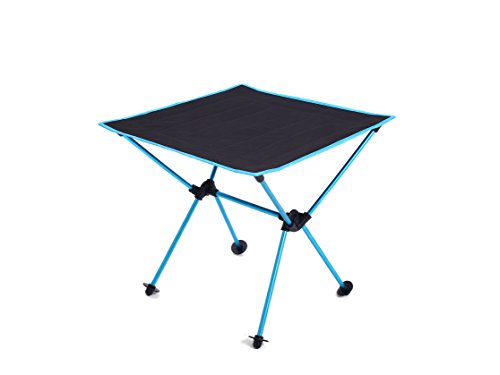 MUMAI Folding Table Outdoor Portable Camping BBQ Picnic Tablewith Carry Bag Waterproof Oxford Cloth Aluminum (Light Blue) For Sale