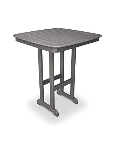 Cheap POLYWOOD NCBT37GY Nautical Bar Table, 37-Inch, Slate Grey