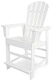 POLYWOOD SBD24WH South Beach Counter Chair, White For Sale